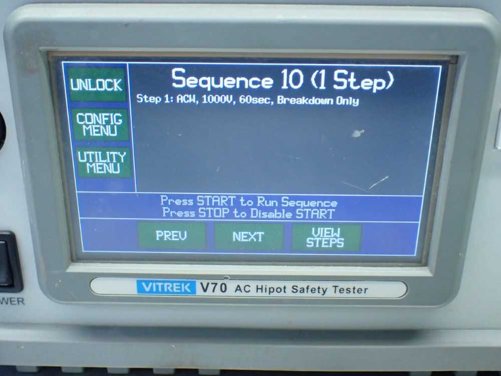 Vitrek Ac Hipot Safety Tester - V70