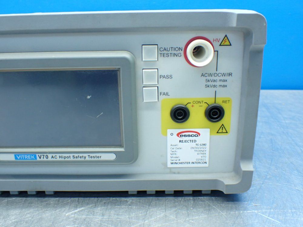 Vitrek Ac Hipot Safety Tester - V70