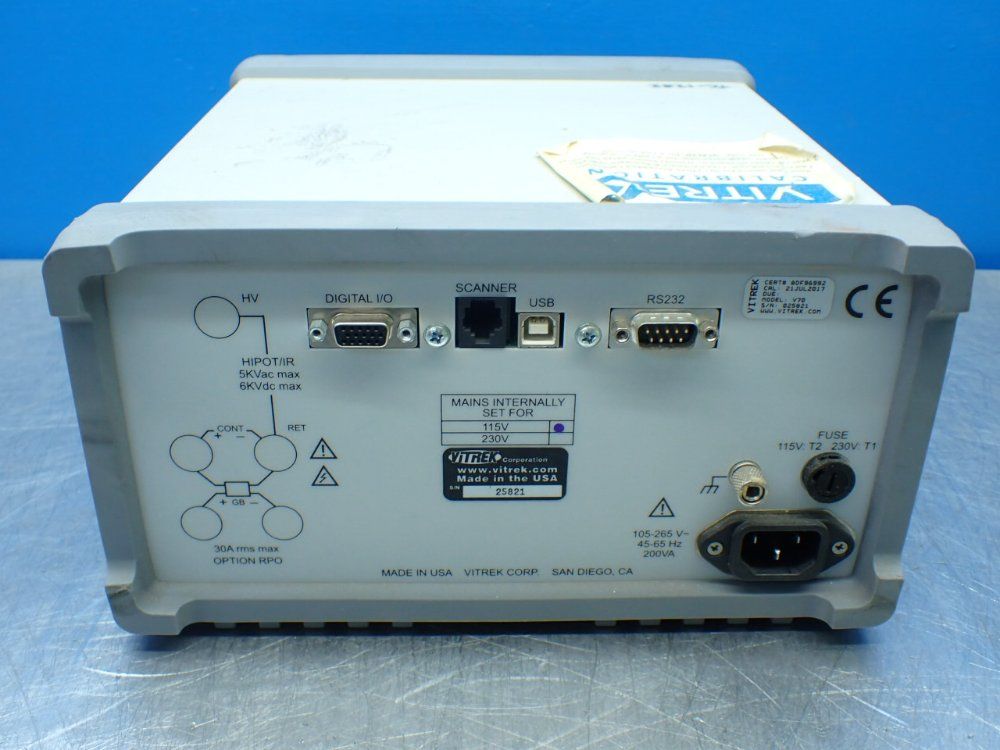 Vitrek Ac Hipot Safety Tester - V70