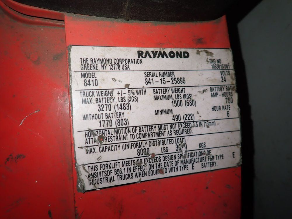 The Raymond Corporation 8000 Lbs Electric Pallet Jack - 8410