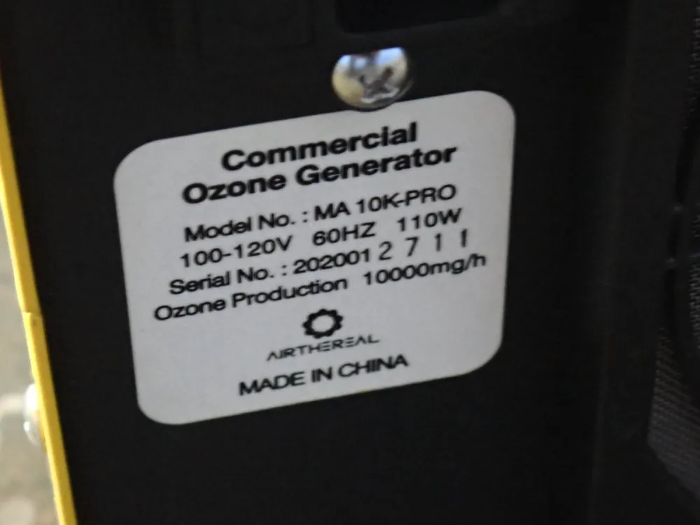 Airthereal 10,000 Mg/h Ozone Generator - Ma 10k-pro