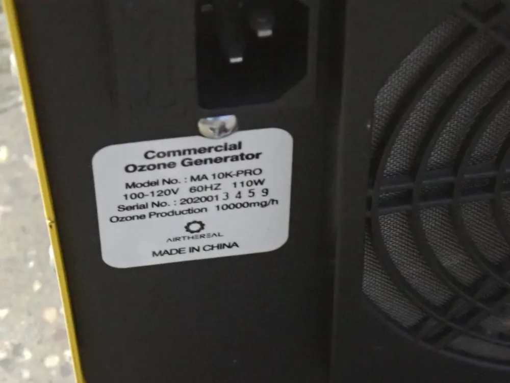 Airthereal 10,000 Mg/h Ozone Generator - Ma 10k-pro