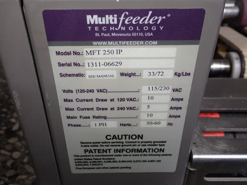 Multifeeder Technology Feeder - Mft 250 Ip3