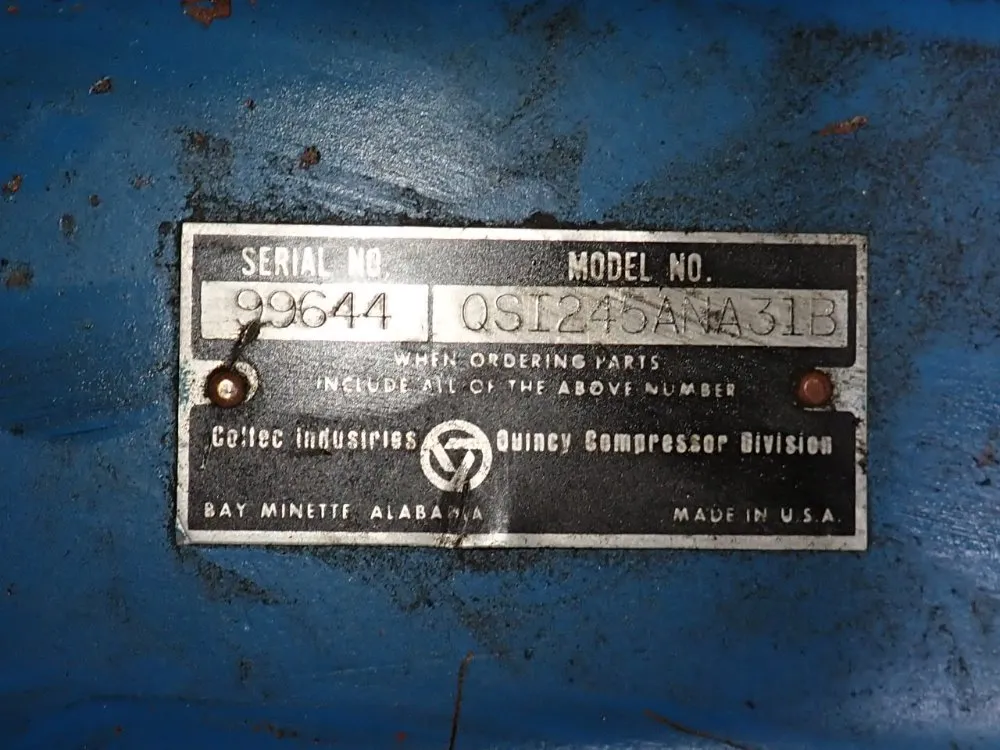Quincy 50 Hp Air Compressor - Qsi245ana31b