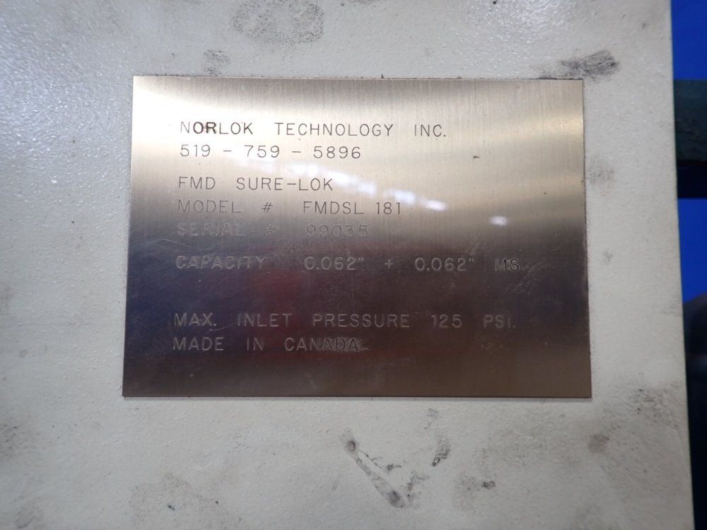 Norlok Technology Inc 18 1/2" Throat Button Punch - Fmdsl 181