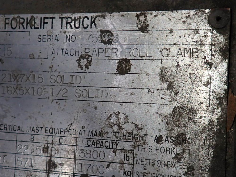 Toyota 3800 Propane Forklift - 7fgcu25