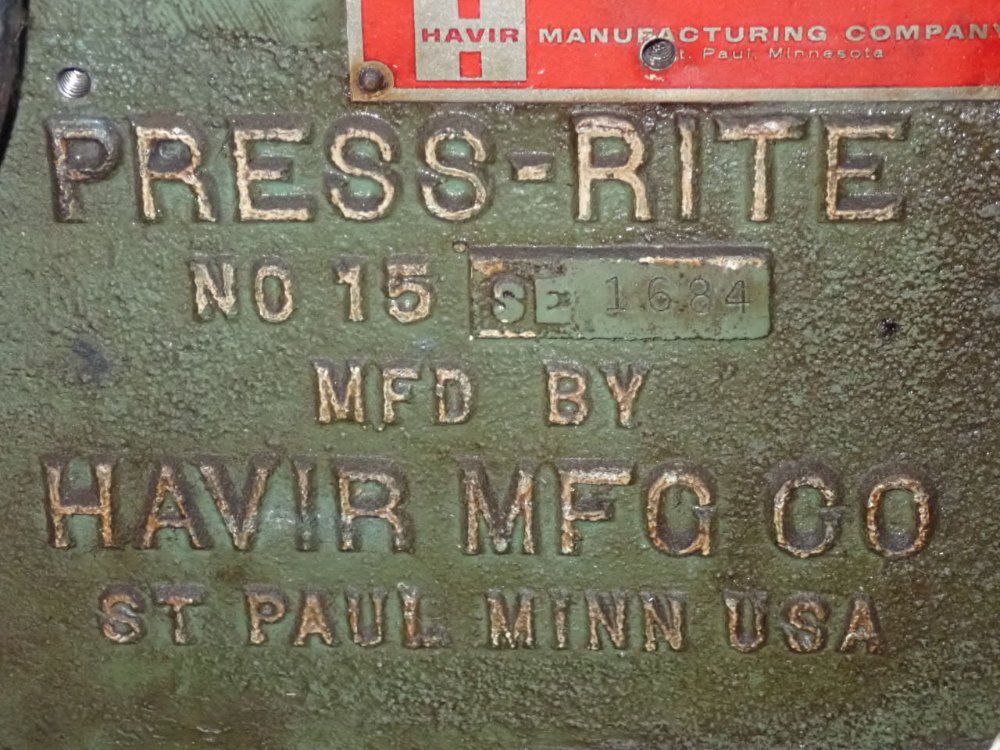 Press-rite Punch Press - 1 1/2