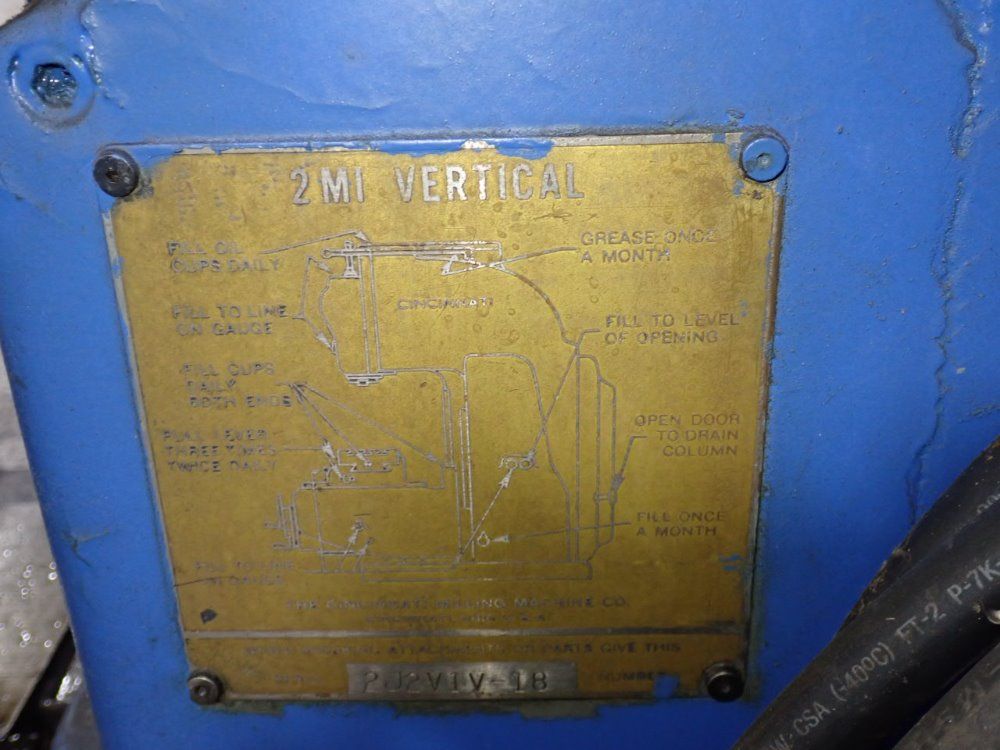 Cincinnati 10" X 53" Vertical Mill