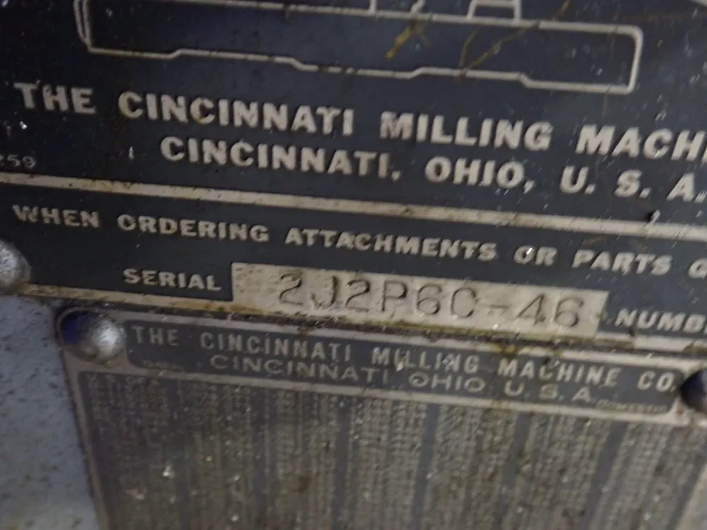 Cincinnati 10" X 54 1/2" Horizontal Mill