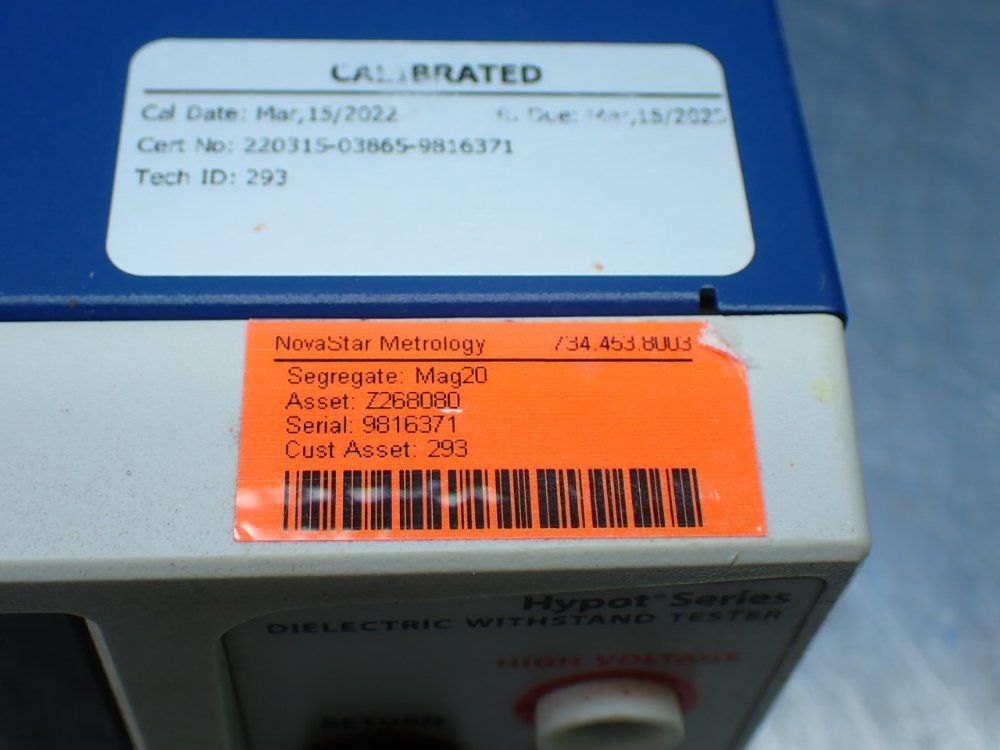 Associated Research Hypot Series Dielectric Withstand Tester. Parts/repair - 3865