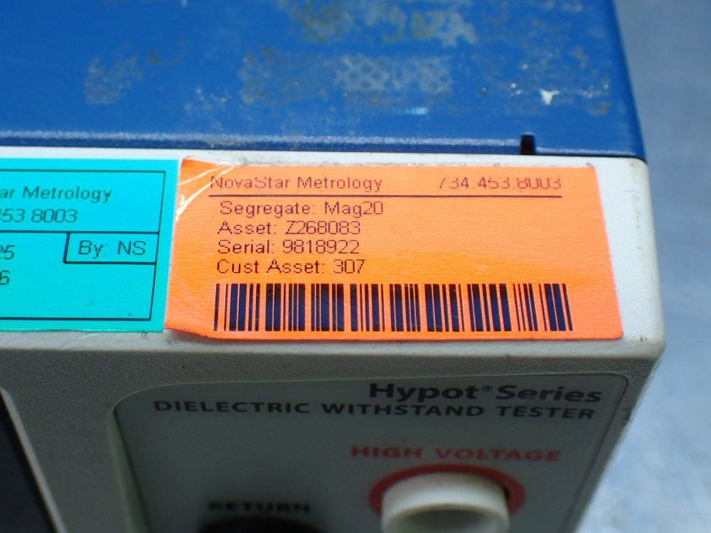 Associated Research Hypot Series Dielectric Withstand Tester. - 3865