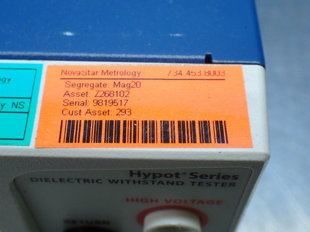 Associated Research Hypot Series Dielectric Withstand Tester. - 3865