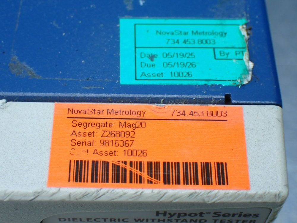 Associated Research Hypot Series Dielectric Withstand Tester. - 3865