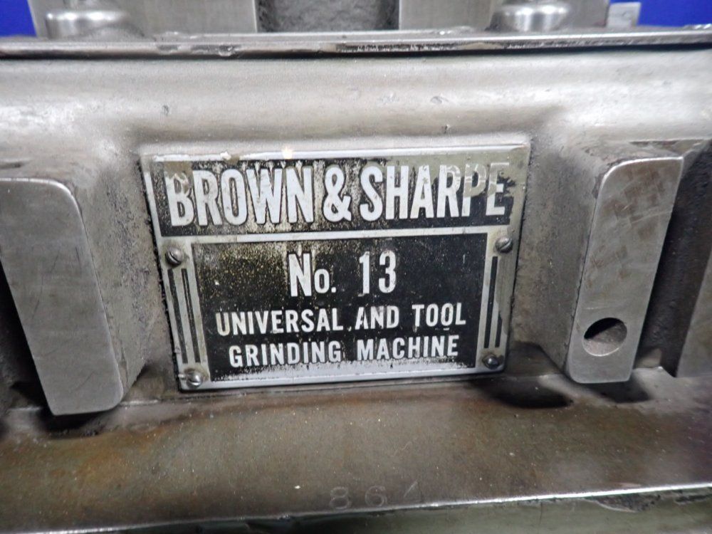 Brown & Sharpe 42"x 6" Tool & Cutter Grinder - No. 13