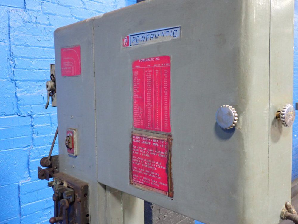 Powermatic 19" Vertical Band Saw - No. 87