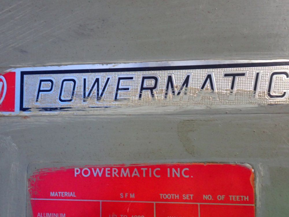 Powermatic 19" Vertical Band Saw - No. 87