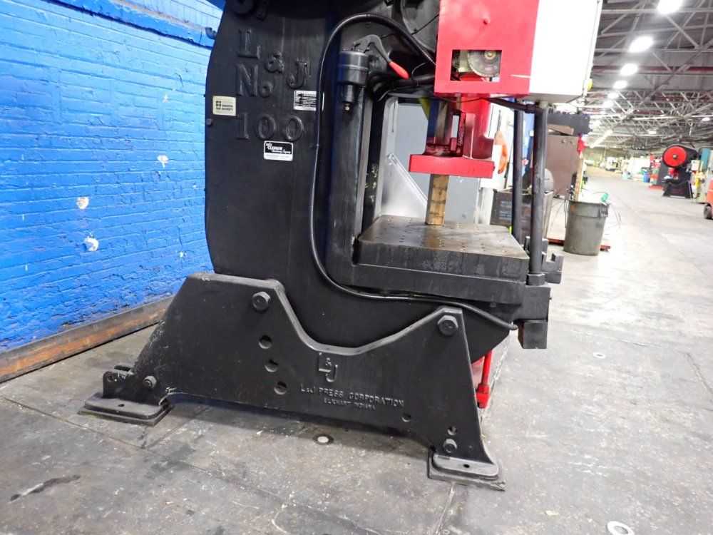 L & J Press Corporation 100 Tons Obi Press - 100