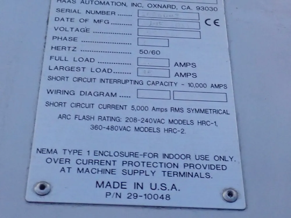 Haas 18" X 48" Cnc Vmc - Vf-3