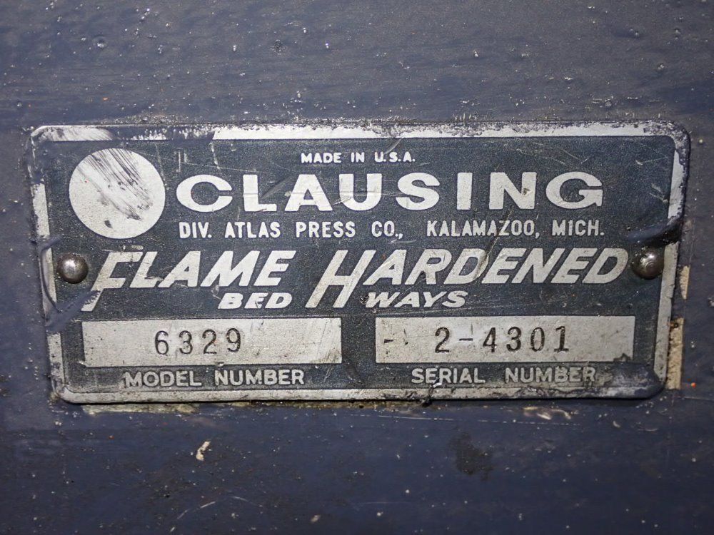 Clausing 13" X 34" Lathe - 6329