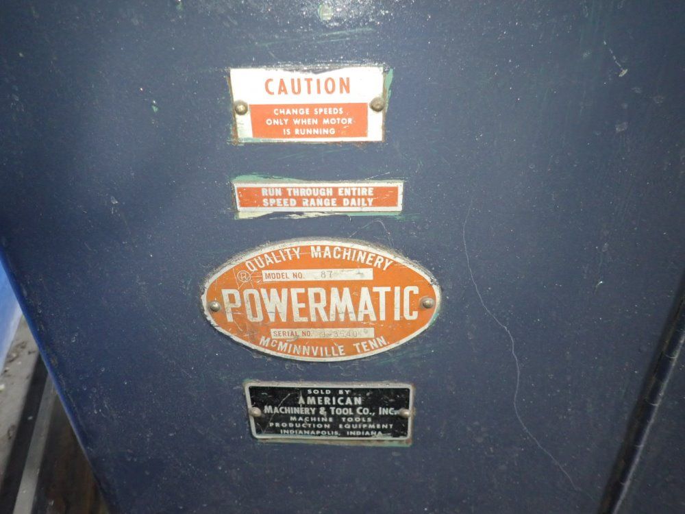 Powermatic 19 1/2" Vertical Band Saw - 87