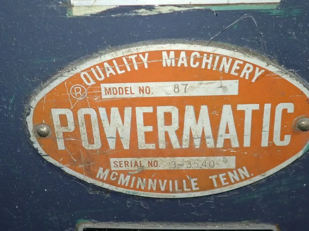Powermatic 19 1/2" Vertical Band Saw - 87