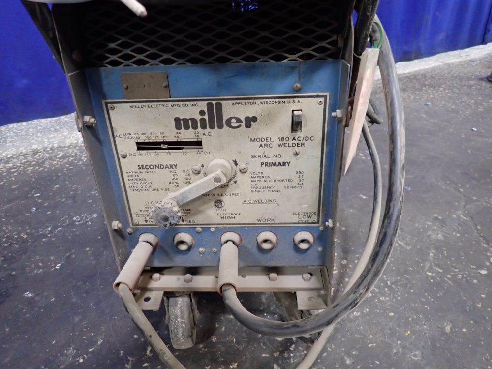 Miller 180 Amps Welder - 180 Ac/dc