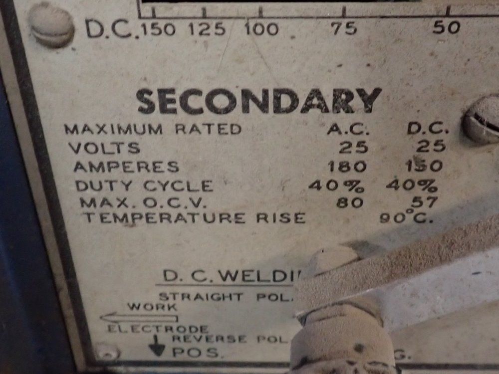 Miller 180 Amps Welder - 180 Ac/dc