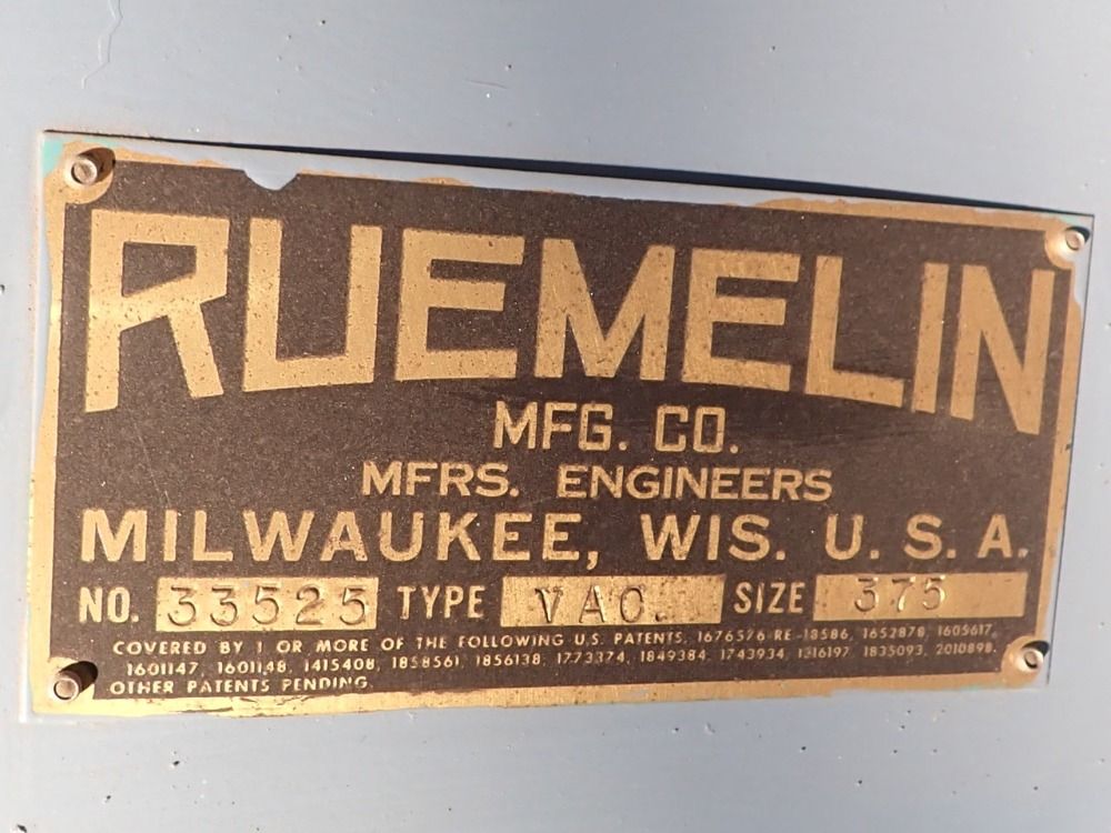 Ruemelin Mfg Co 60" X 60" X 35" Blast Cabinet - Hood