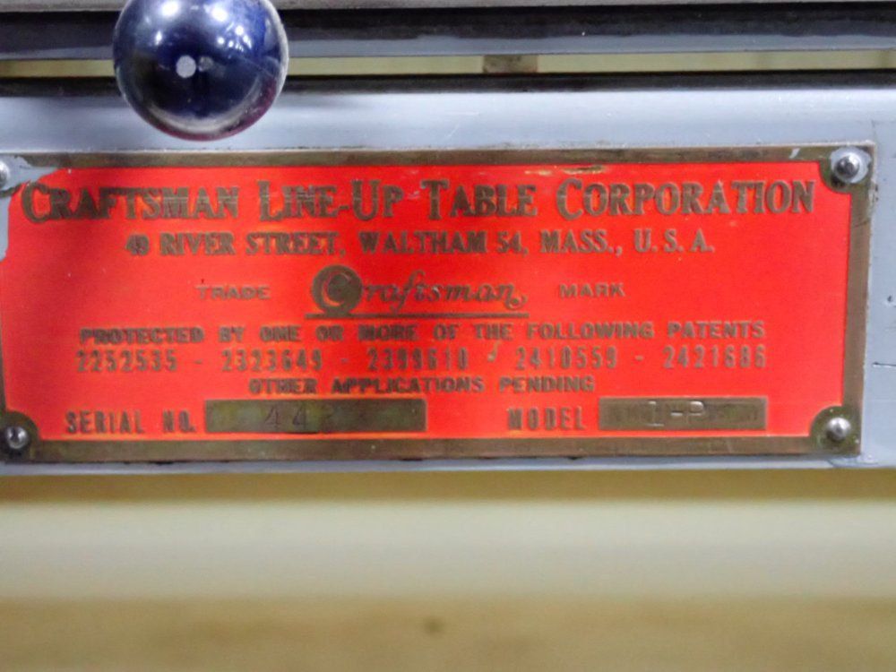 Craftsmen 52" X 40" Line Up Table - 1-p