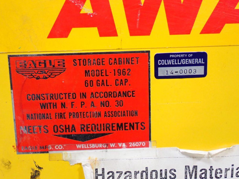 Eagle 60 Gal Flammable Cabinet - 1962