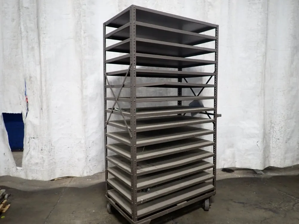 15 Shelves, 42" X 24" Portable Cart