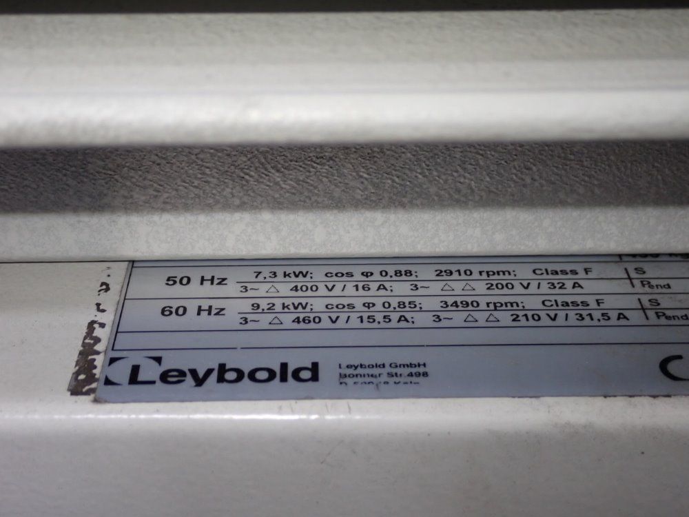 Leybold 7.3 Kw Vacuum Pump - Sp250
