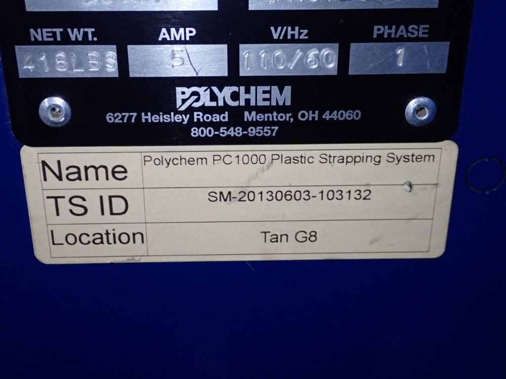 Polychem 88 Lbs / 33" Plastic Strapping System - Pc1000
