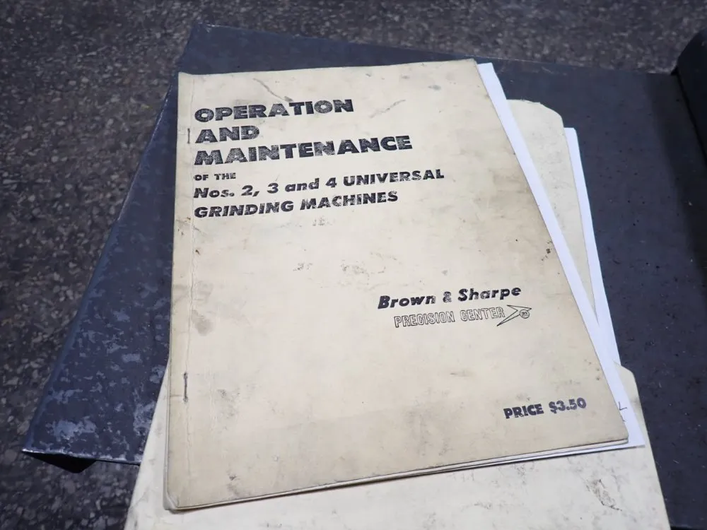 Brown & Sharpe Cylindrical Grinder - No 3