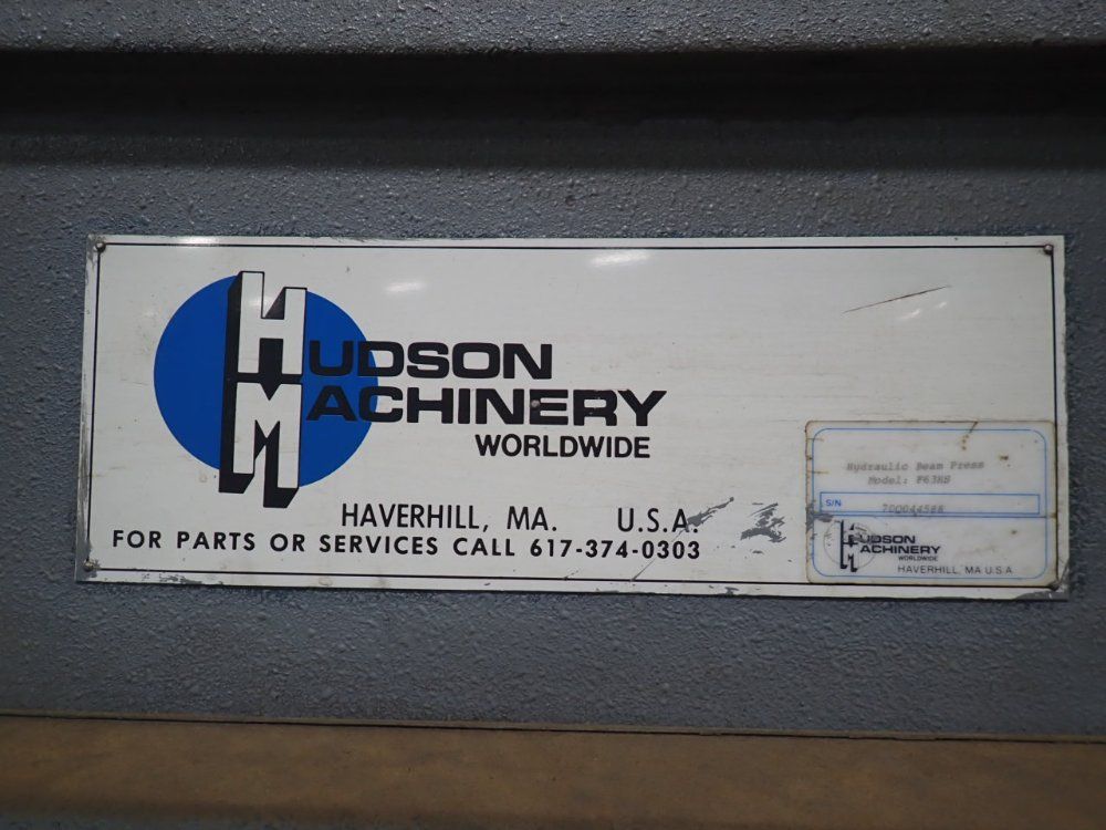 Hudson Machinery Die Cutting Press - F63hs