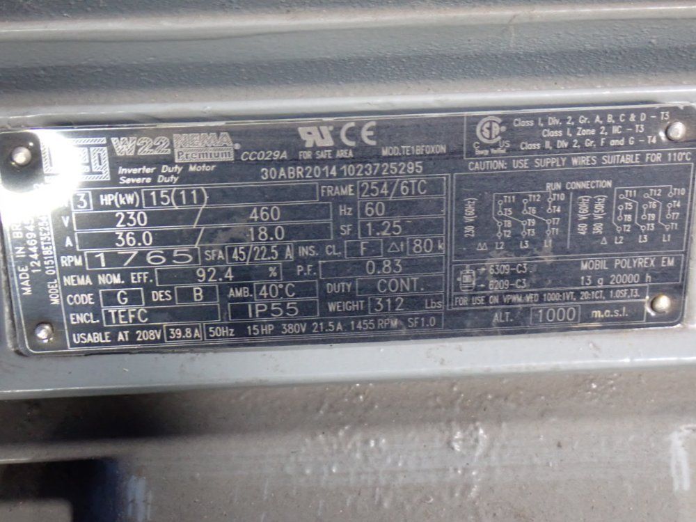 Parker/nfp 15 Hp Hydraulic Unit - 35v-30-a-1-a-20