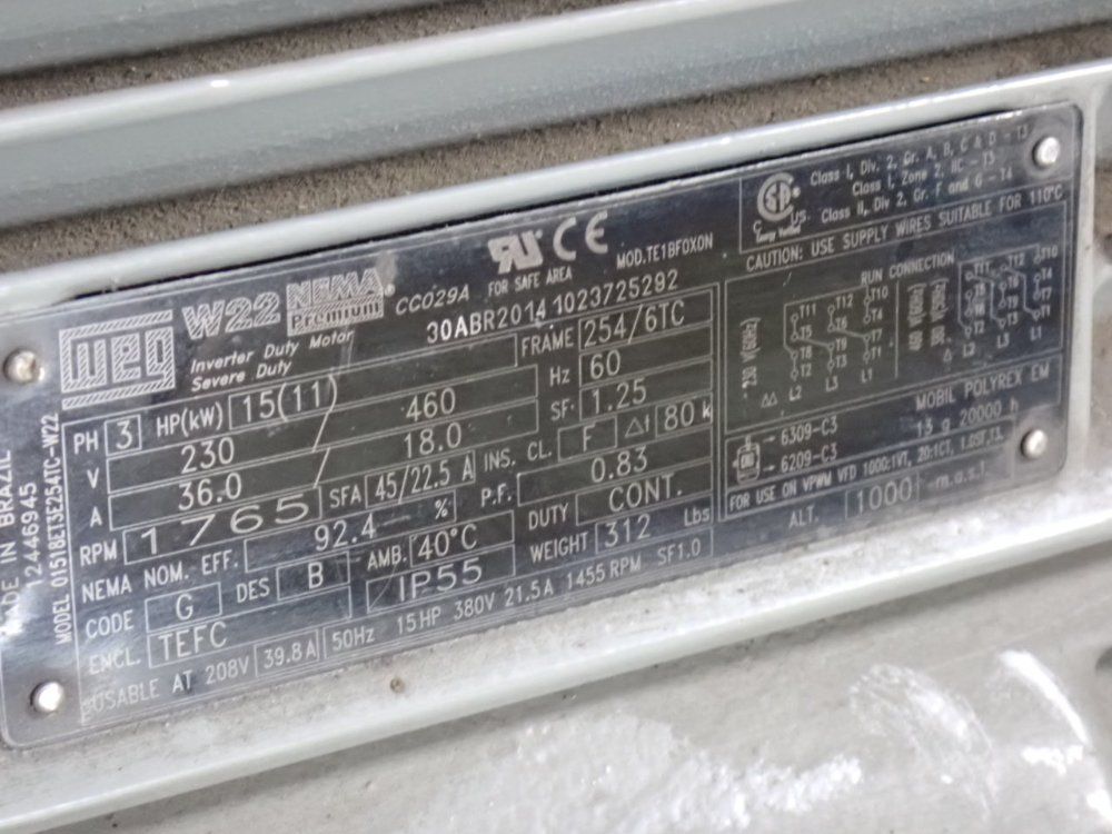 Parker/nfp 15 Hp Hydraulic Unit - 35v-30-a-1-a-20