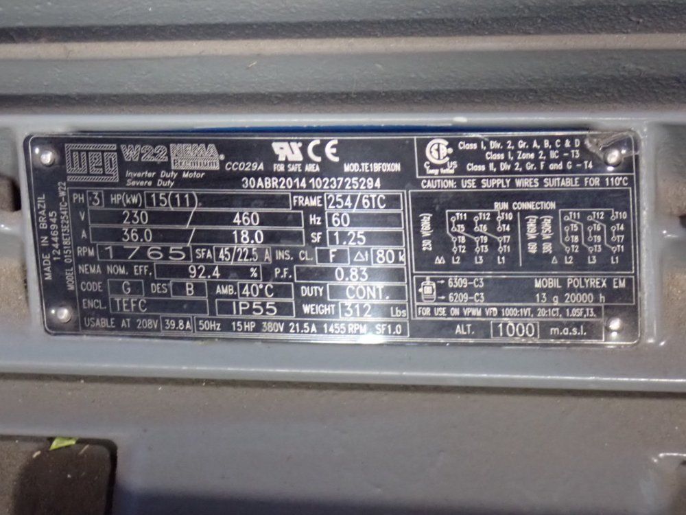 Parker/nfp 15 Hp Hydraulic Unit - F3-35v-30-a-1-a-20