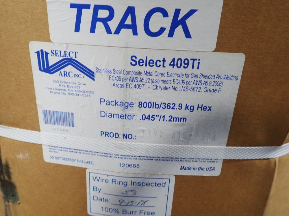 Select Arc 0.045" S/s Welding Electrode Wire - 409ti