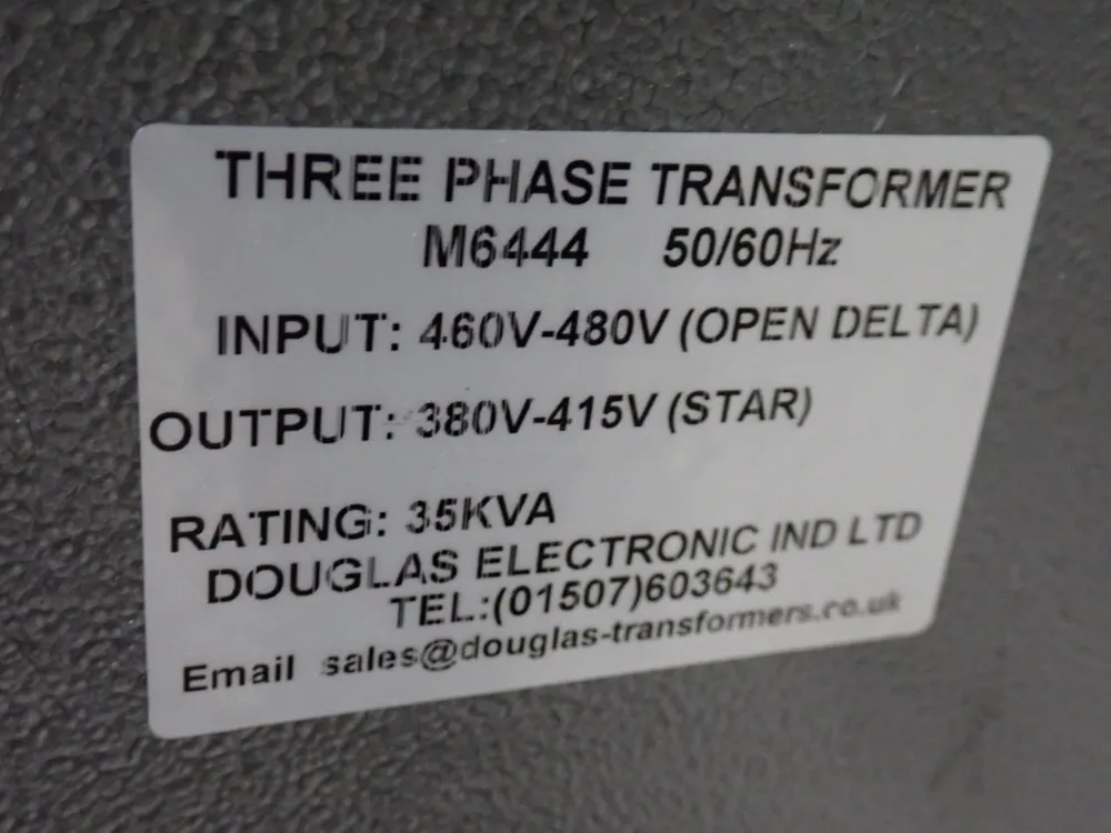 Douglas Electronic Ind 35 Kva Transformer - M6444