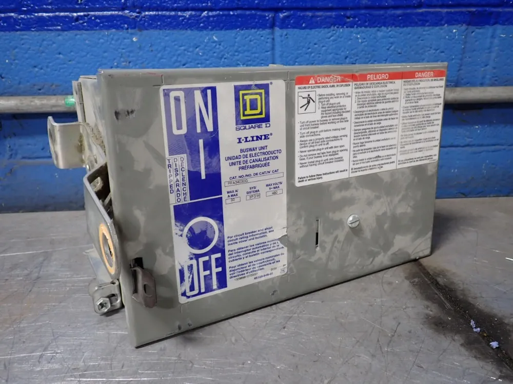 Square D 30 Amp / 480 Vac Bus Plug - Pfa34030g