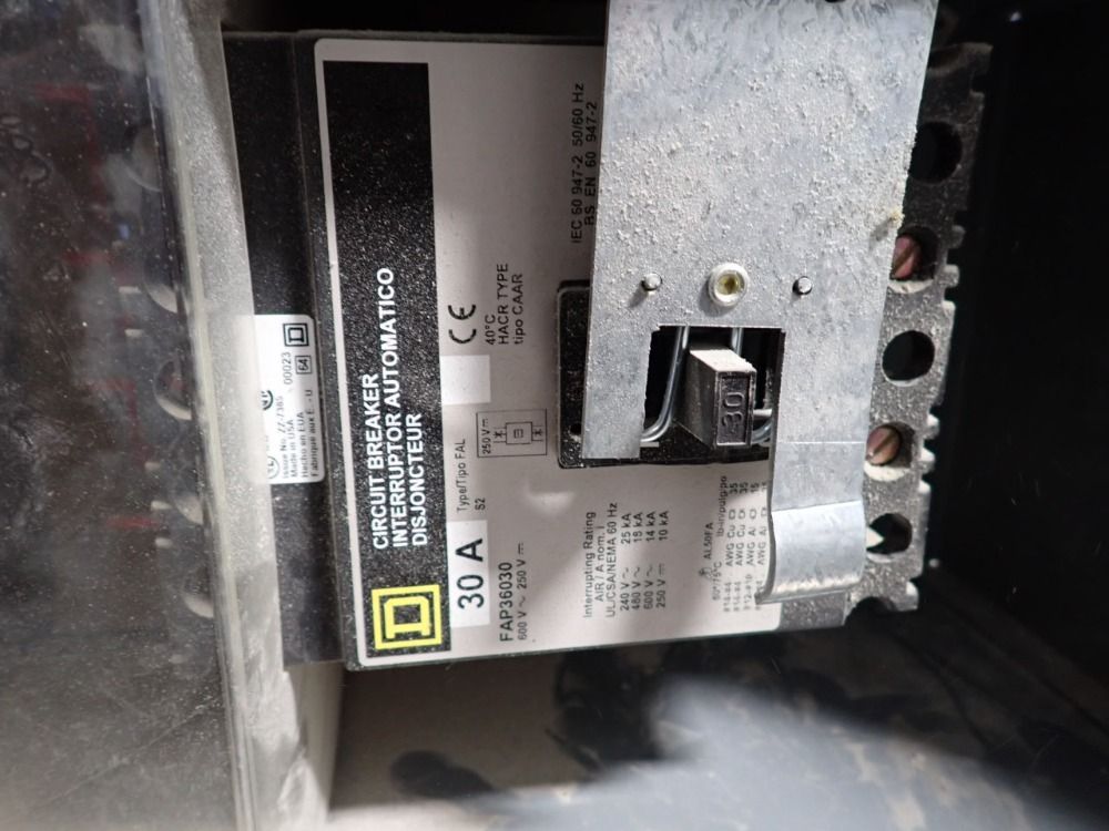 Square D 30 Amp / 600 Vac Bus Plug - Pfa36030g