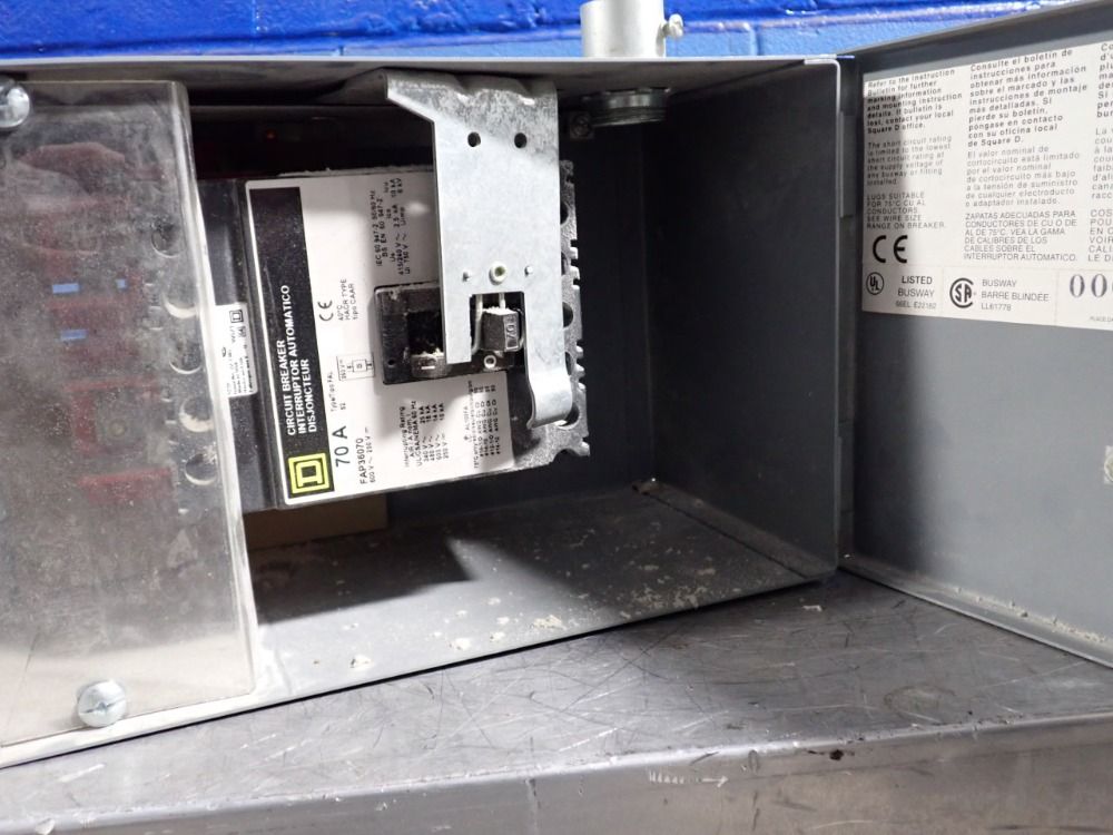 Square D 70 Amp / 600 Vac Bus Plug - Pfa36070g