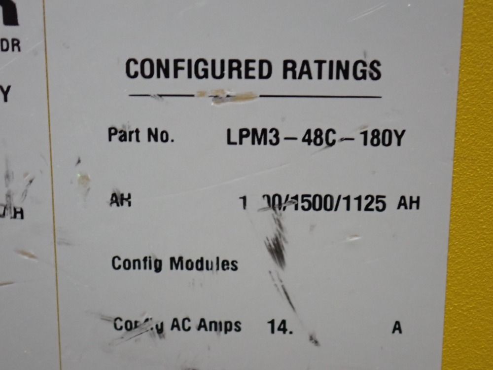 Hawker 24/36/48 V / 1500 Ah Battery Charger - Lpm3-48c-180y