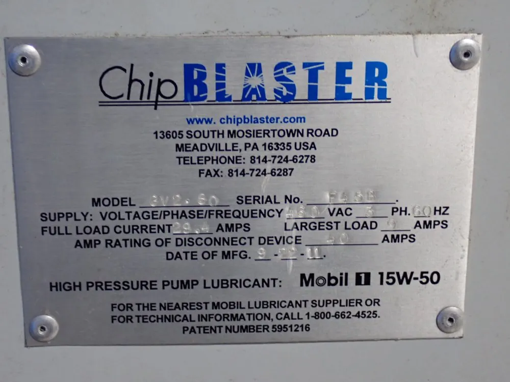 Chipblaster Coolant System - Gv2-80