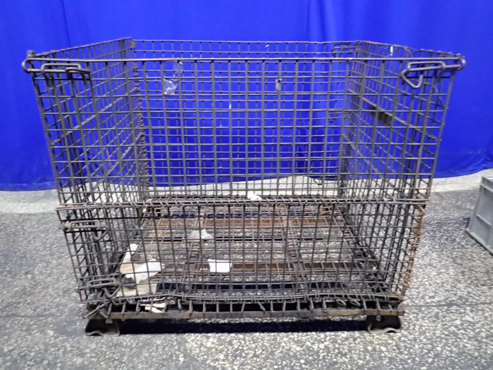 Automation Tools & Die Inc 37" X 35" X 37" Collapsible Wire Basket