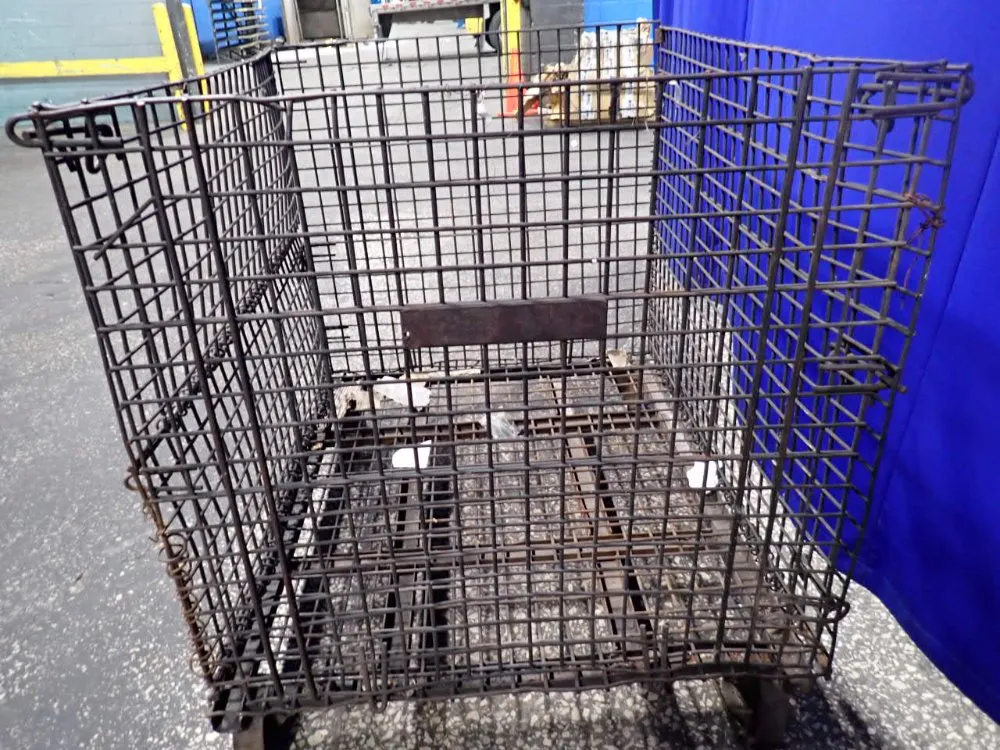 Automation Tools & Die Inc 37" X 35" X 37" Collapsible Wire Basket