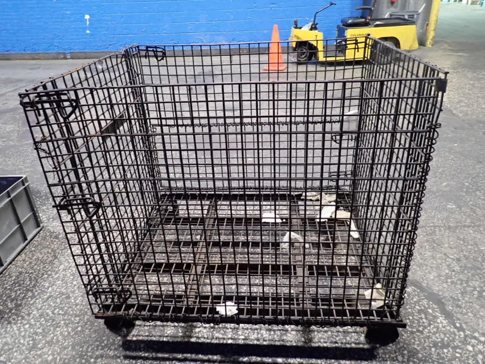 Automation Tools & Die Inc 37" X 35" X 37" Collapsible Wire Basket