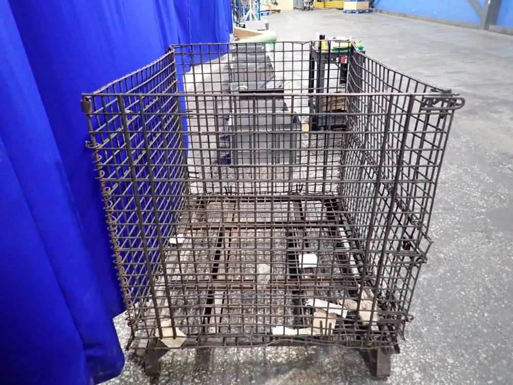 Automation Tools & Die Inc 37" X 35" X 37" Collapsible Wire Basket