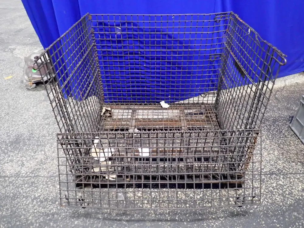 Automation Tools & Die Inc 37" X 35" X 37" Collapsible Wire Basket